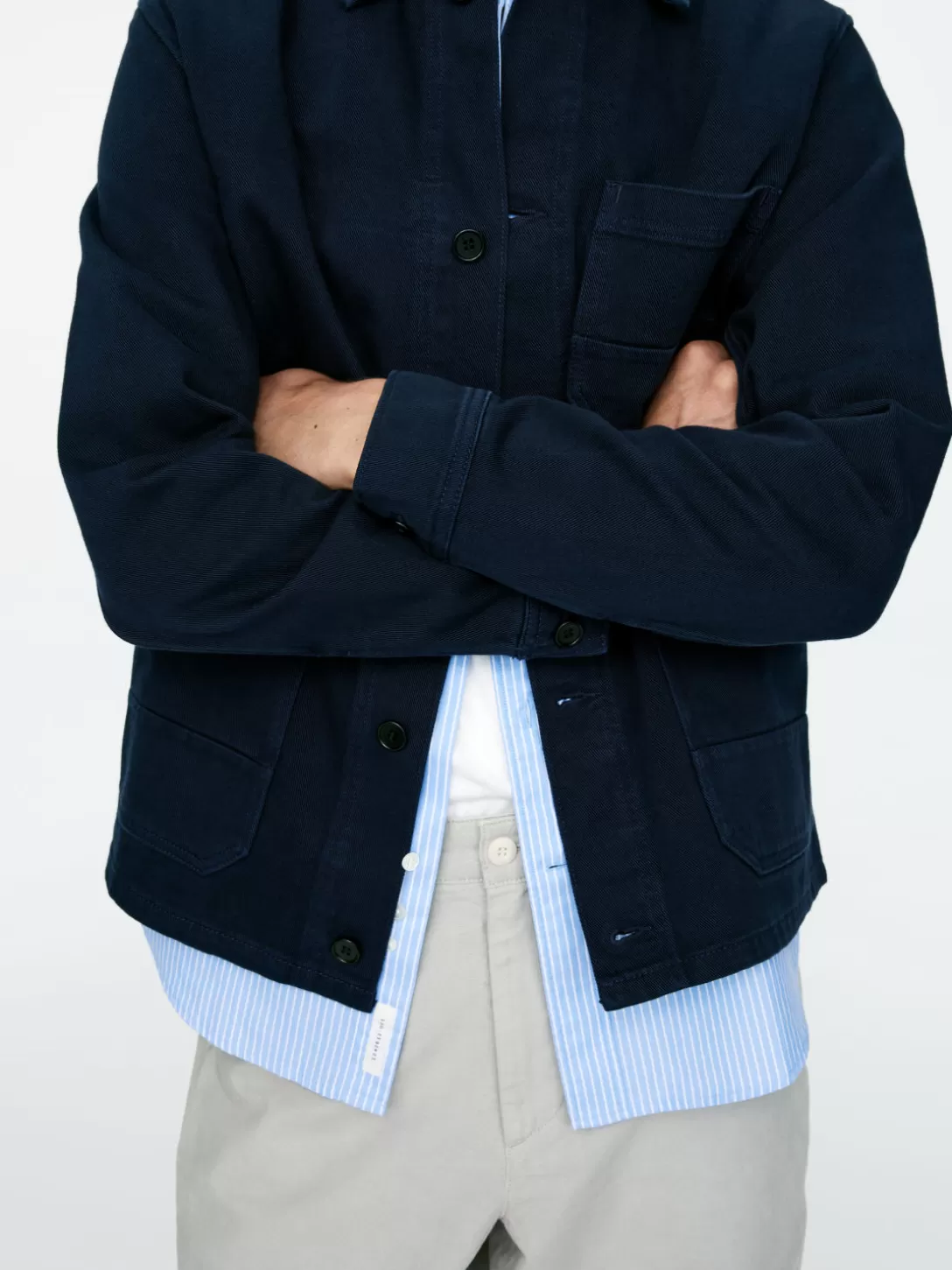 Giacca Oversize in Cotone Twill - Modello Unisex Confortevole per Tutte le Stagioni