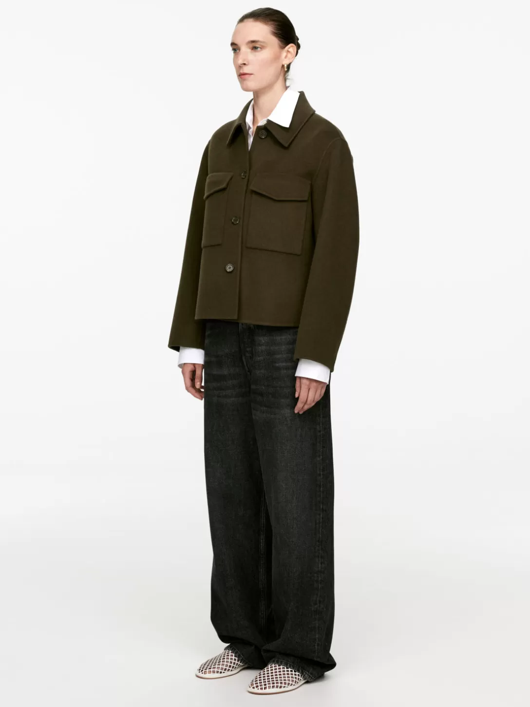 Penny Martin di ARKET - Giacca Oversize in Lana Merino per Cappotti e Giacche Autunnali