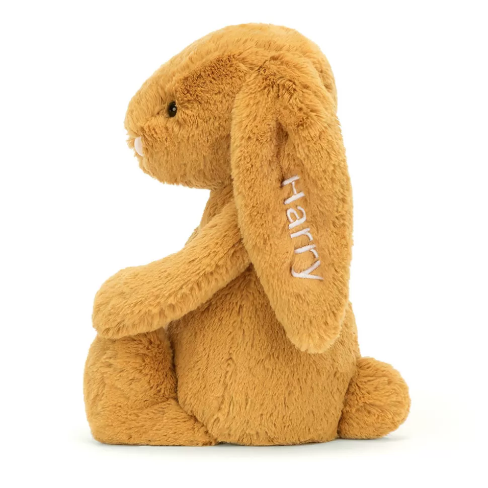 Coniglietto Dorato Timido Personalizzato su Misura - Jellycat Taglia Media con Cuoricino ♡