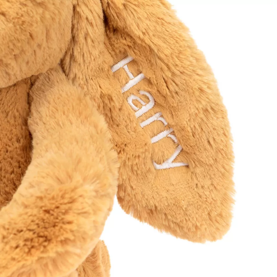 Coniglietto Dorato Timido Personalizzato su Misura - Jellycat Taglia Media con Cuoricino ♡