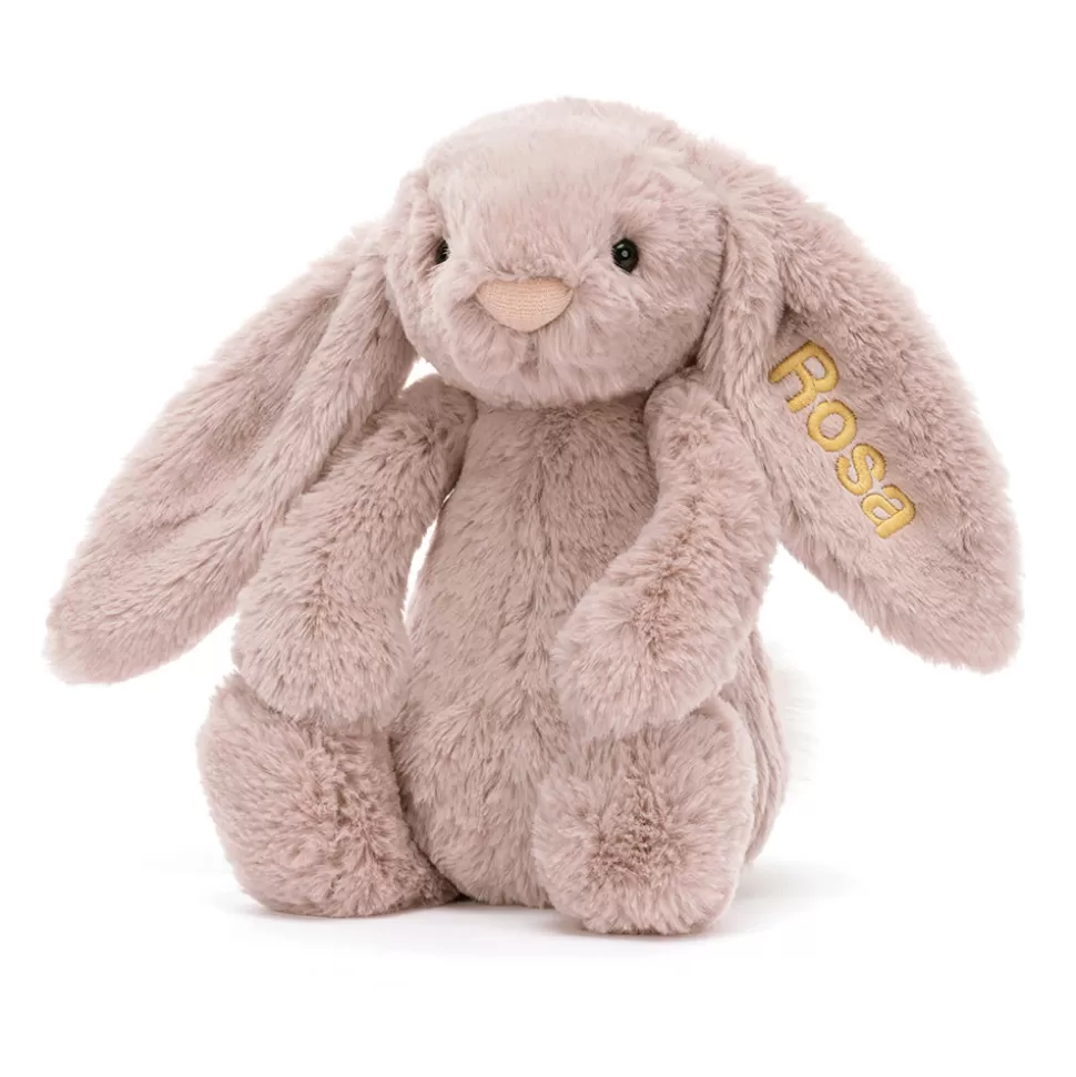 Peluche Coniglio Rosa Timido Personalizzato - Edizione Lusso Jellycat, Taglia Media