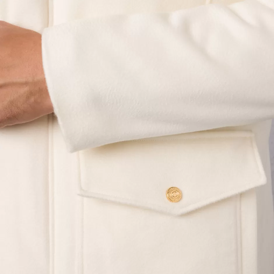 Raffinata Giacca Campagna in Puro Cashmere con Inserti di Pelle Scamosciata - Linea Autunno di Stefano Ricci, Conforto e Stile Senza Tempo con un'offerta speciale