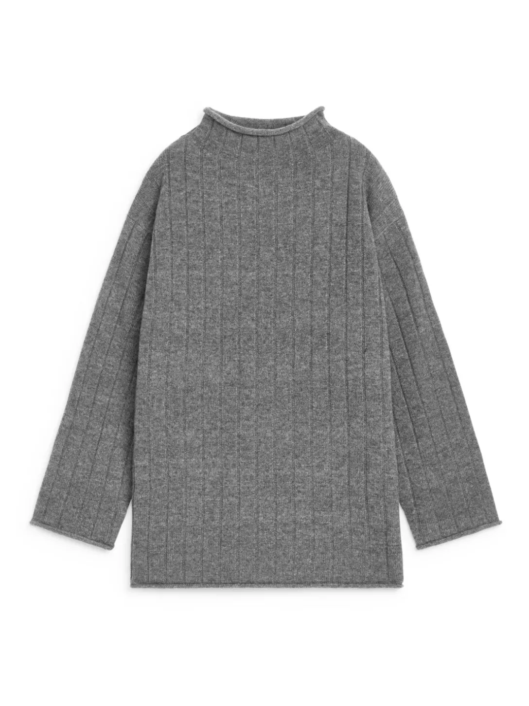 Maglione invernale ARKET in cashmere e lana - Intreccio a coste per un comfort stagionale, capo essenziale per l'autunno-inverno con eleganza senza tempo.