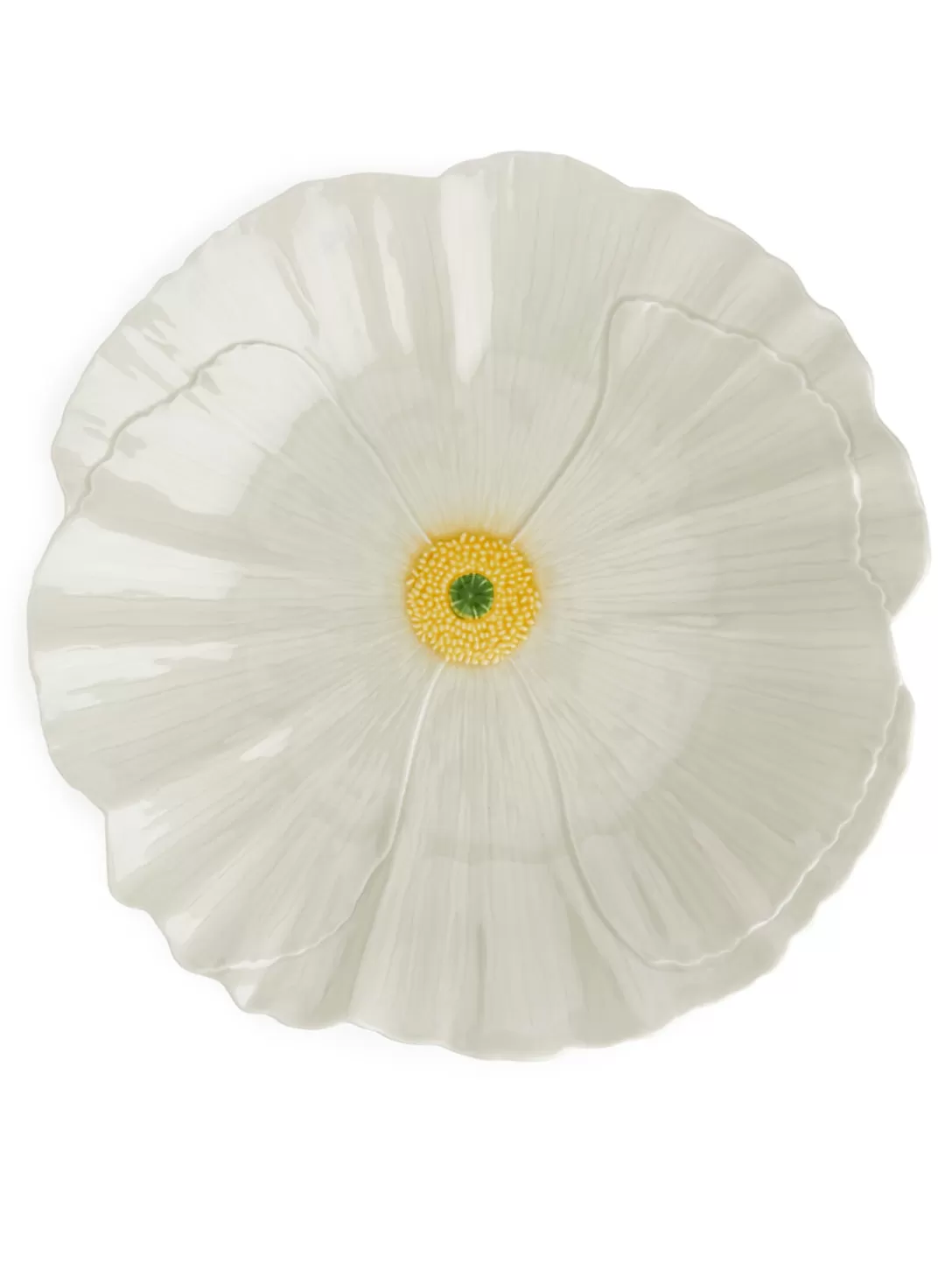 ARKET Piatto Centrotavola San Raphael con Motivo Floreale Naturale, Diametro 40 cm - Decorazione Rustica per Tavole Imbandite