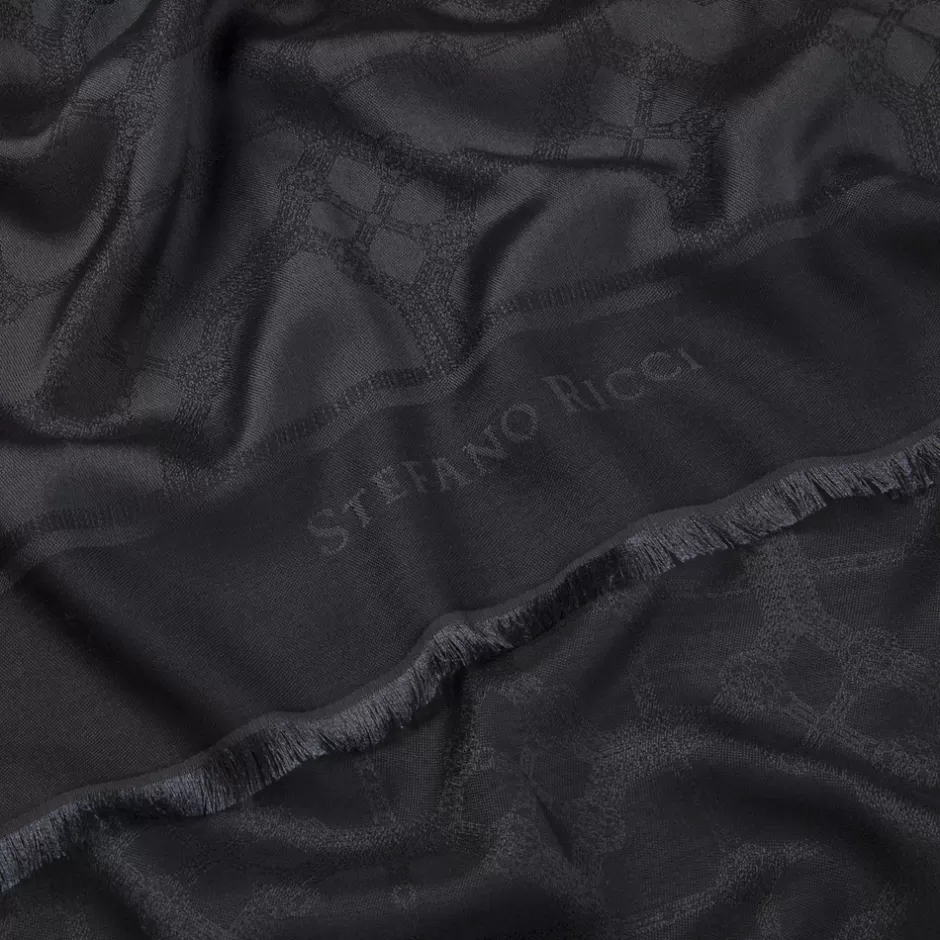 Sciarpe Stefano Ricci - Setascia in Seta e Cashmere Pregiato con Lusso senza Tempo e Confezione Elegante