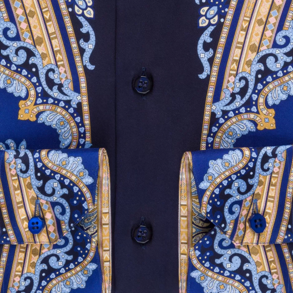 Camicia Elegante in Seta con Design Torino - Collezione Stefano Ricci a Prezzo Accessibile