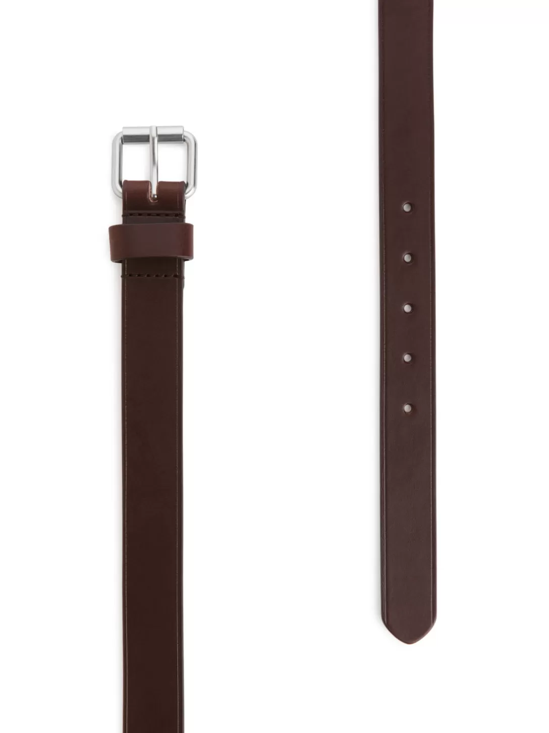Cintura Elegante in Vera Pelle Slim ARKET - Design Essenziale con Fibbia Minimal