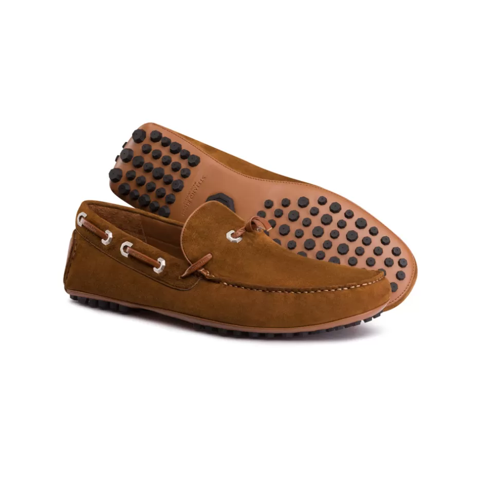 Scarpe da Guida in Pelle Scamosciata e Vitello - Lusso Italiano Stefano Ricci | Conforto Elegante per Stile senza Tempo