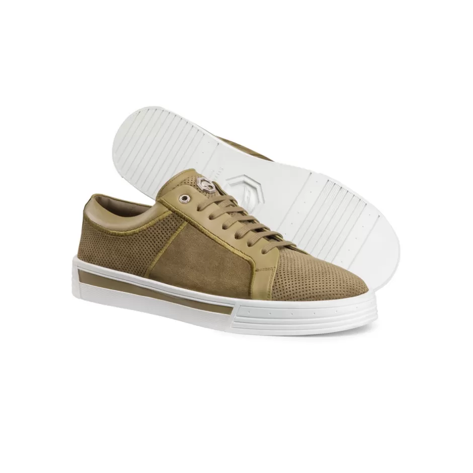 Scarpe Sportive Raffinate in Pelle di Vitello e Suede | Moda Esclusiva Stefano Ricci