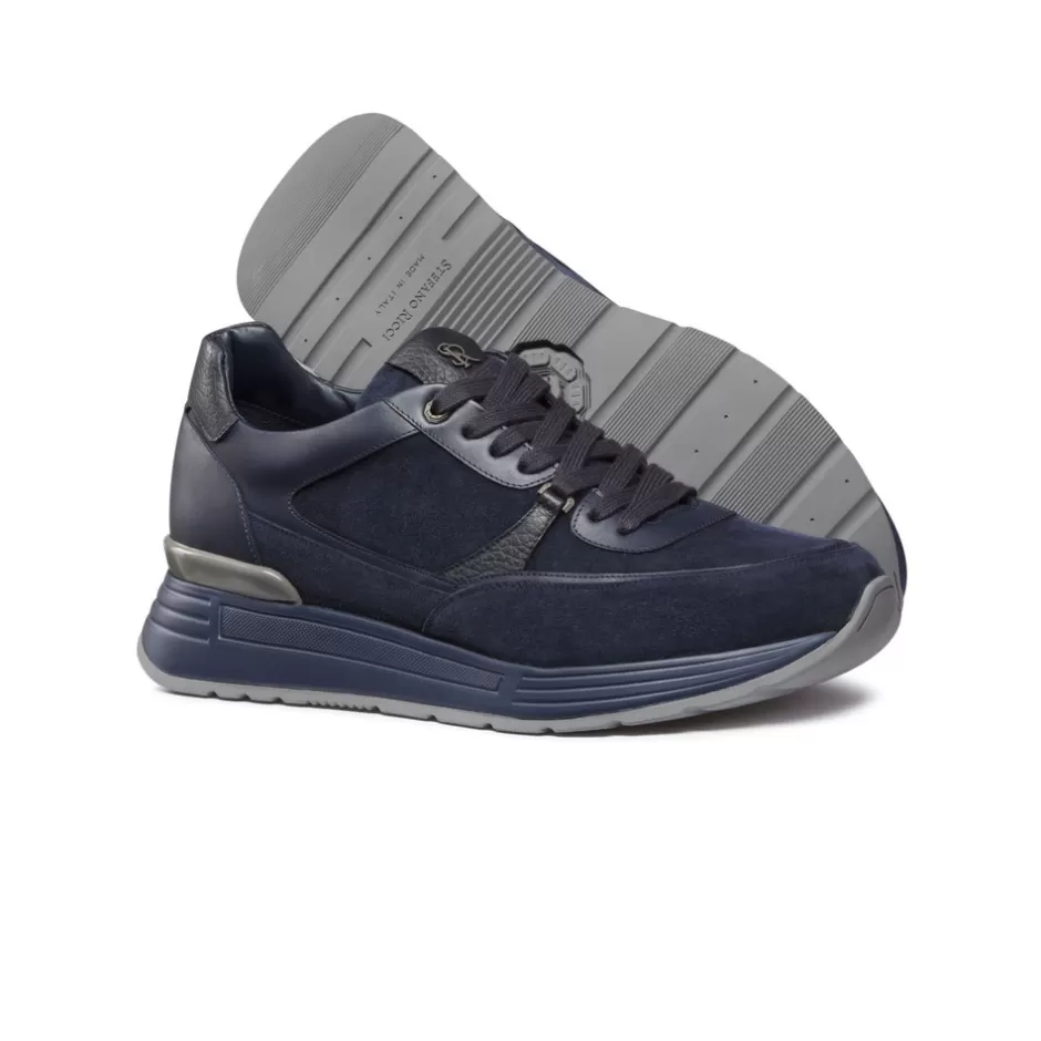 Scarpe Sportive Eleganti in Morbida Pelle Scamosciata e Vitello - Collezione Esclusiva Stefano Ricci