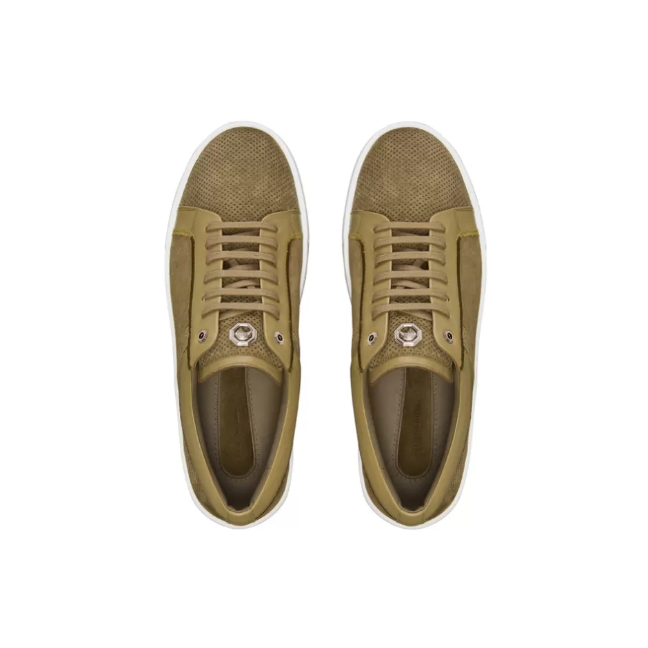 Scarpe Sportive Raffinate in Pelle di Vitello e Suede | Moda Esclusiva Stefano Ricci