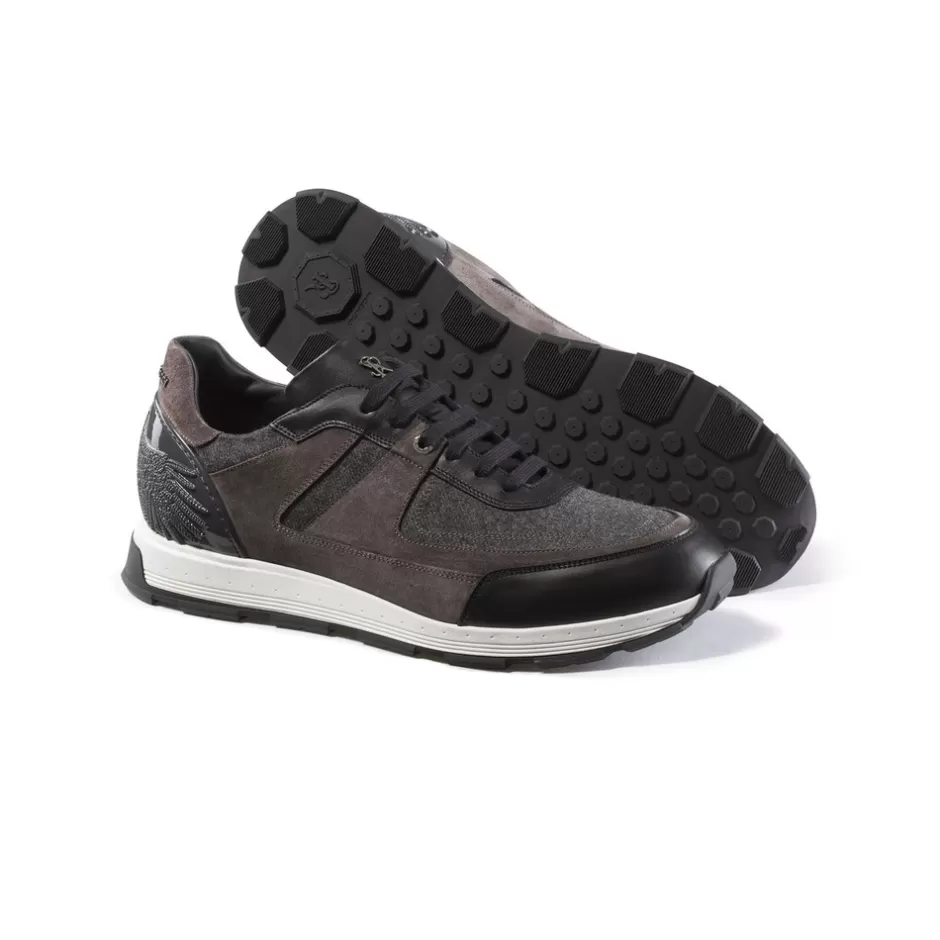 Scarpe Sportive Firmate Stefano Ricci Firenze - Pelle Scamosciata e Pregiata per Stile Senza Tempo