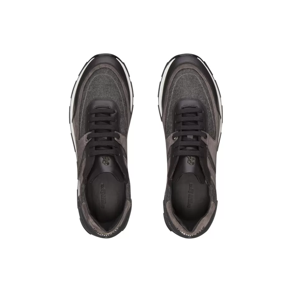 Scarpe Sportive Firmate Stefano Ricci Firenze - Pelle Scamosciata e Pregiata per Stile Senza Tempo