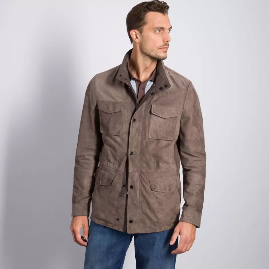 Giacca in Pelle Scamosciata Stefano Ricci - Promo Esclusiva a Tempo Limitato