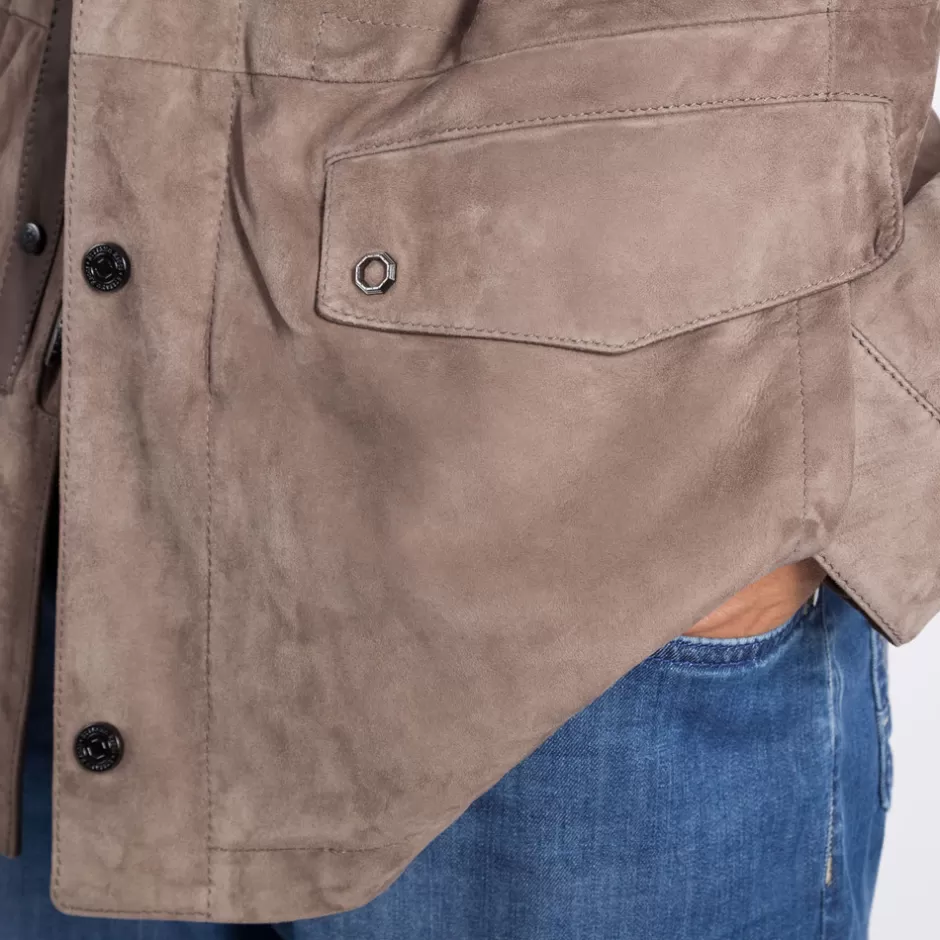 Giacca in Pelle Scamosciata Stefano Ricci - Promo Esclusiva a Tempo Limitato