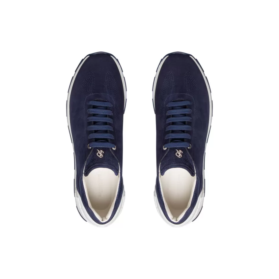 Scarpe da Ginnastica in Pelle Scamosciata Eleganti - Stefano Ricci in Saldi Esclusivi