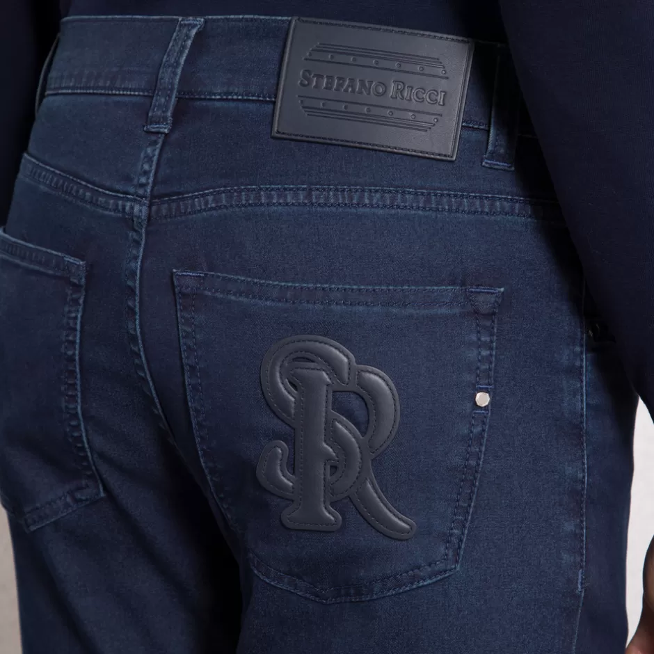 Jeans Slim Fit Uomo - Design Esclusivo Collezione Stefano Ricci | Confezione Artigianale