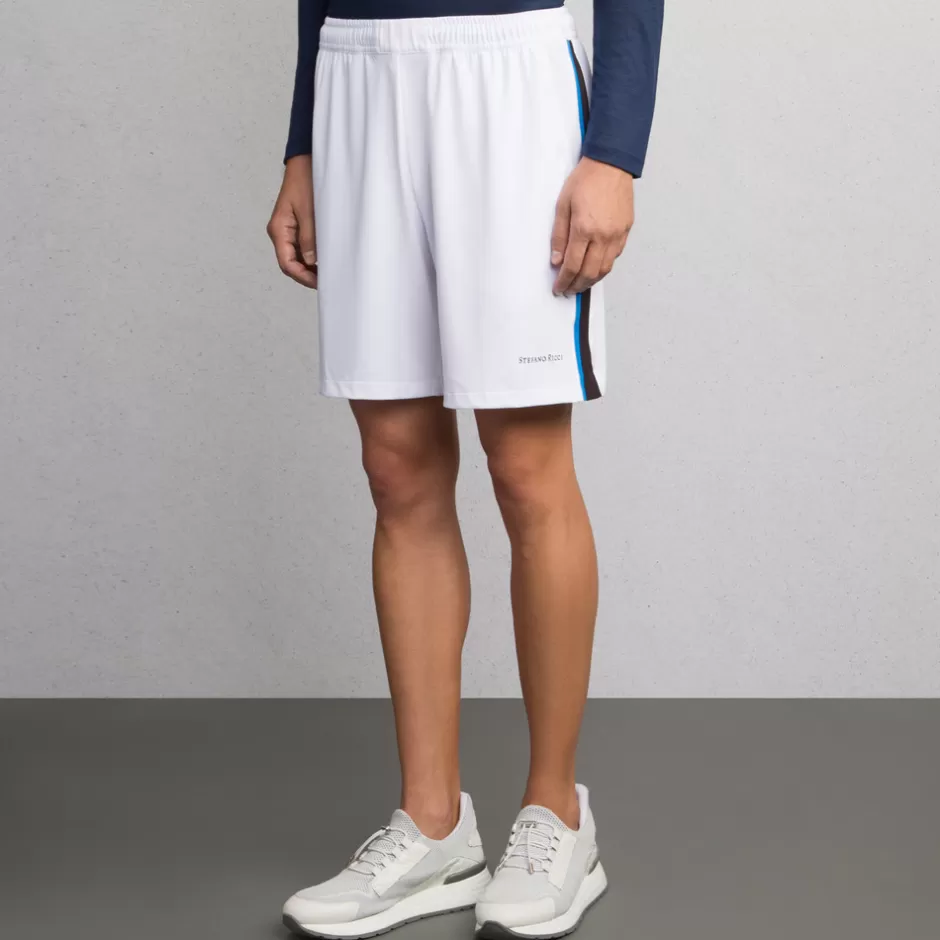 Stefano Ricci Pantaloncini Sportivi Eleganti in Cotone - Comfort Ottimale per il Tennis