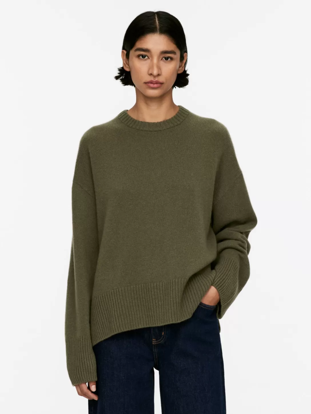Maglione Oversize in Cashmere e Lana – Confortevole e Morbida con Design a Maglia | ARKET Collezione Cardigan Tweed
