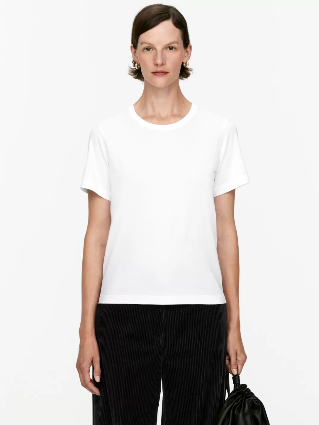 Maglietta ARKET in Cotone - T-Shirt Classica con Trama a Righe