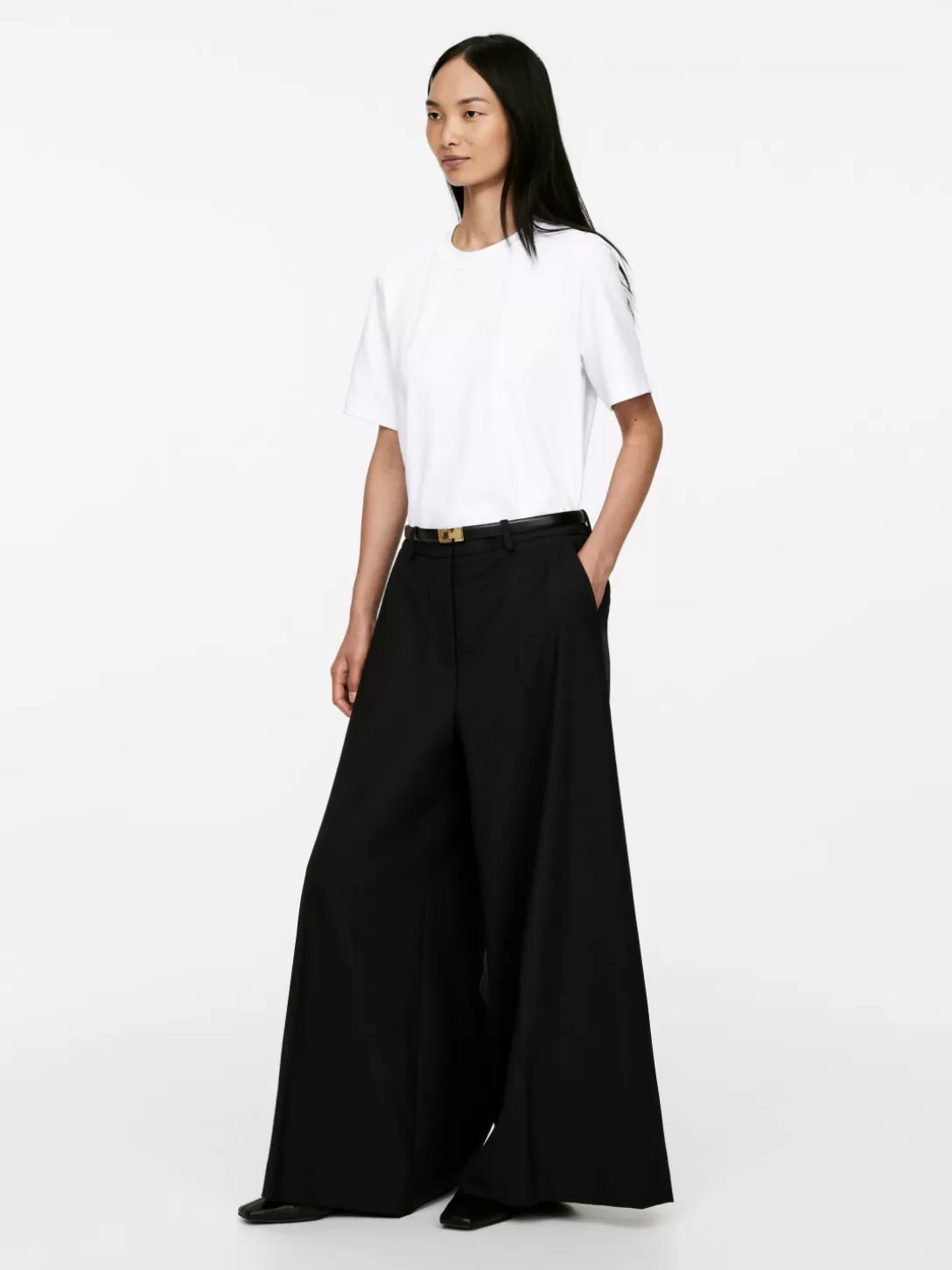 Pantaloni in Misto Lana Vida - Stile Casual Confortevole con Tocco Elegante