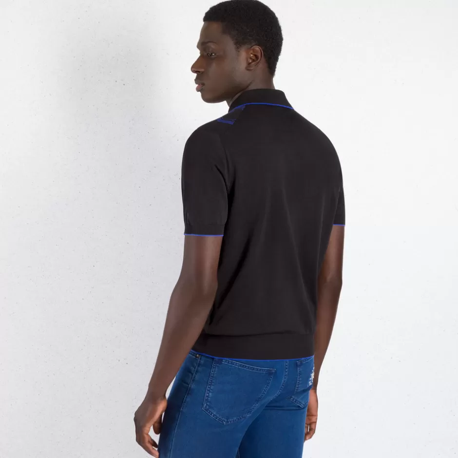 Maglia Polo con Zip - Abbigliamento Uomo di Lusso Stefano Ricci | Stile Esclusivo & Design Italiano
