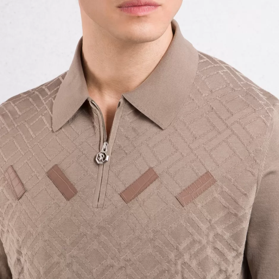 Maglia Polo Elegante Con Zip - Novità Uomo Di Stefano Ricci
